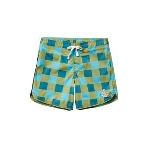 Seaesta Surf Boys Seaesta Scallop Retro Flare Boardshorts, Green